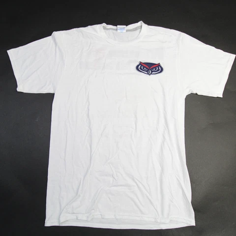 Florida Atlantic Owls Port Company Short Sleeve Shirt Men's White Used Cover