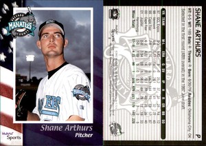 Shane Arthurs 2002 MultiAd Brevard County Manatees #2 Card *AutographDen*