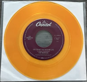 The Beatles~Helter Skelter/Got To Get You Into My Life/45-NMOrangeVinyl/M Labels - Picture 1 of 2