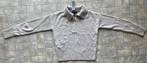 Suéter Polo Banana Republic MUJERES XS 100% Cachemira Gris Claro NUEVO CON ETIQUETAS $200 - Imagen 1 de 20