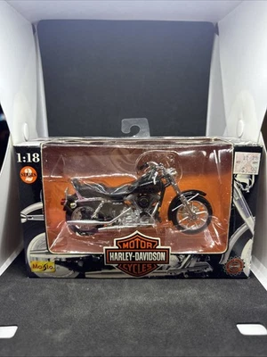 Harley Davidson Maisto 1998 1991 FXDB Sturgis Series #2 motocicleta diecast 1:18 Foto 1 de 2