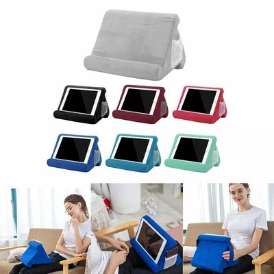 Multi-Angle Soft Pillow Lap Stand for Ipad Tablet Ereaders Magazine Holder - Image 1 of 4