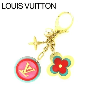 Louis Vuitton Bijoux Sack Candy M65726 Bag Charm Key Ring Monogram Flower GP - Picture 1 of 5