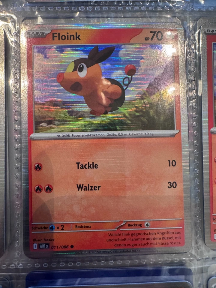 Pokemon Floink HOLO | Deutsch 011/086 Weiße Flammen Promo | Near Mint - Bild 1 von 1