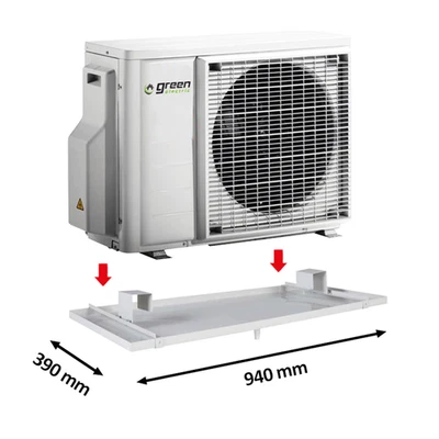 2EMME CLIMA Lackierte Blechwanne für Kondensatauffang der Außeneinheit – 390x940mm