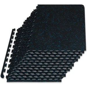 Exercise Puzzle Mat 3/4inch 48 SQFT 12 Tiles EVA Foam Interlocking Tiles for Hom - Picture 1 of 6