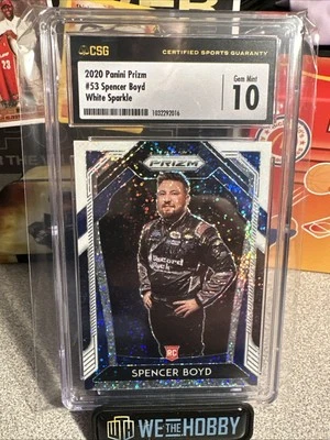 2020 Panini Prizm White Sparkle Prizm Spencer Boyd #53 Rookie RC - Image 1 of 2