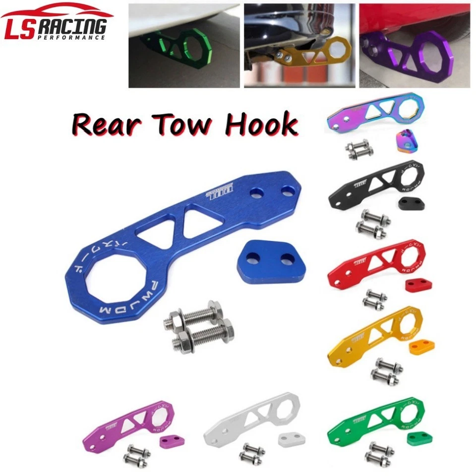 JDM Aluminum Racing Car Rear Tow Hook Trailer Ring Fit For Honda Civic For Acura - Изображение 1 из 4