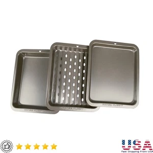 Freidora de Aire Tostadora Horno Juego de Utensilios para Hornear 3 Piezas Antiadherente Sartén para Asar Nuevo - Imagen 1 de 7
