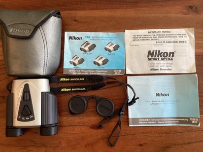 Nikon Sportstar Zoom Binoculars Gray Compact Light 8-24x25 4.6 at 8x zoom - Image 1 of 4