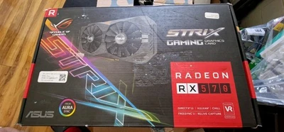 Asus ROG Strix AMD Radeon RX 570 4GB GDDR5 Graphics Card (90YV0AJ0-M0NA00) - Image 1 of 4
