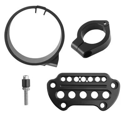 Cubierta de reubicación de soporte de velocímetro de montaje lateral para motocicleta para Harley Sportster Foto 1 de 4