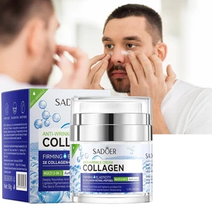 Crema Antiarrugas Anti-Aging Colageno Reafirmante Lift Hidratante Piel Cara Ojos - Picture 1 of 7