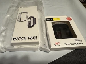 3 Apple Watch Ultra 2 Series 10/9/7/5/8/SE 41/44/45/49mm Gehäuse Displayschutzfolie - Bild 1 von 7