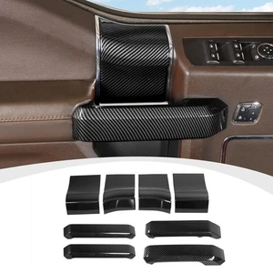 Carbon Fiber Inner Interior Door Handle Cover/Panel Trim For Ford F150 2015-2020 - Bild 1 von 18