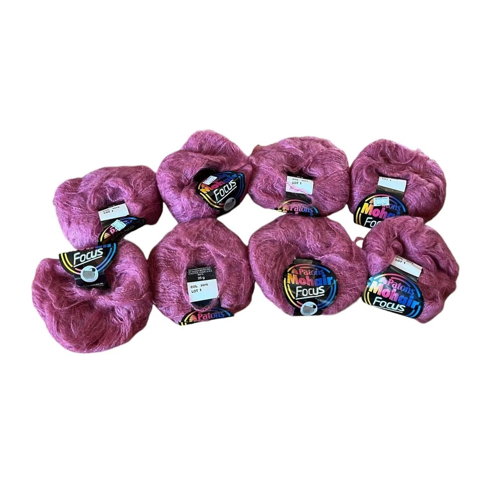 PATONS Mezcla Mohair Rosa Malva Hilo 8 Madejas 54% Mohair 4% Nylon 54% Acrílico Foto 1 de 4