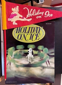 1974 Holiday on Ice Snoopy Programm & kleiner 11" Wimpel auf einem Bleistift - Bild 1 von 12