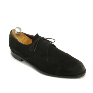 Roberto Ugolini Bespoke Handmade Dark Brown Perf. Cap-toe Oxfords 10 D US 43 eu - Picture 1 of 5