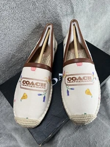 New Coach Women’s Size 10 M Charlie Slip on Espadrilles Shoes Casual Summer - Picture 1 of 15
