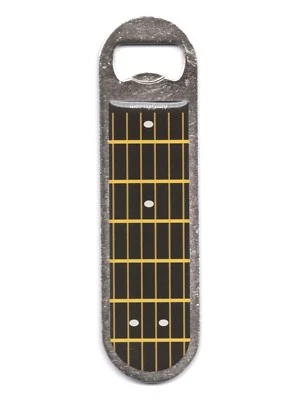 NEW guitar fretboard design metal bottle opener magnetic back strip free postage - Image 1 of 2