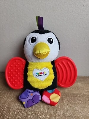 Lamaze Mini Pingüino Mordedor Arrugado Con Alas Masticación Sonajero Textura Colores Foto 1 de 4