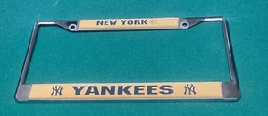 New York Yankees MLB License Plate Frame Made of Chrome. In Great Condition! - Picture 1 of 2