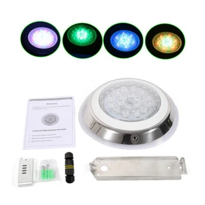 Luce subacquea 12V 54W RGB luce LED piscina lampada spa telecomando inox - Foto 1 di 12