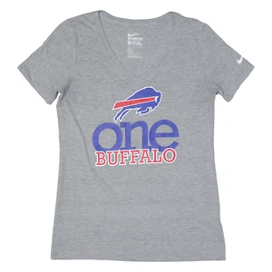 NIKE Womens T-Shirt Grey V-Neck M - Picture 1 of 6