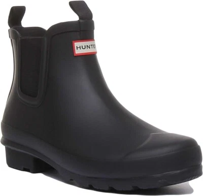 Botas Chelsea Unisex Hunter Original Para Niños En Negro Talla UK 1-13 - Imagen 1 de 4