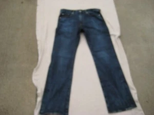 34x33 BIG STAR Jeans Size 32 medium Dark Wash Low Rise # 5 - Picture 1 of 22