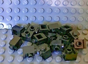 Lego Lote de 15 Piezas NEGRO 1x1 Faro LADRILLO  - Imagen 1 de 2