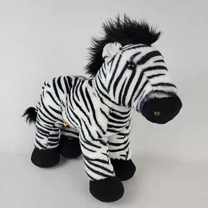 Peluche Build a Bear Zebra World Wildlife Fund peluche WWF 13" alto nero - Foto 1 di 15