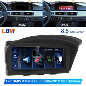 8.8'' Car Multimedia Screen Carplay Linux Fit For BMW E90 2005-2012 CIC System - Picture 1 of 12