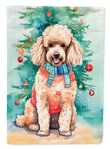 Poodle 4 Holiday Sweater Dog Flag - Picture 1 of 16