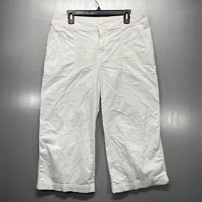 Pantalones Ralph Lauren Chaps para mujer 14 blancos pierna ancha Foto 1 de 4