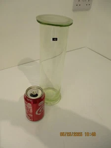 (No 12) BIG VINTAGE MUSEUM JAR WITH LID {GREEN TINGE - EARLY EXAMPLE} - Picture 1 of 5
