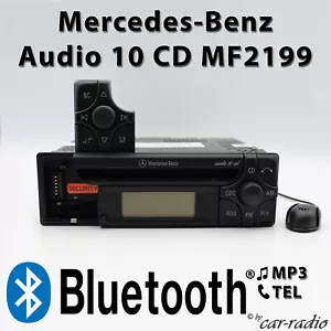 Mercedes Audio 10 CD MF2199 MP3 Bluetooth Microphone Audio Streaming CD-R Radio - Picture 1 of 9