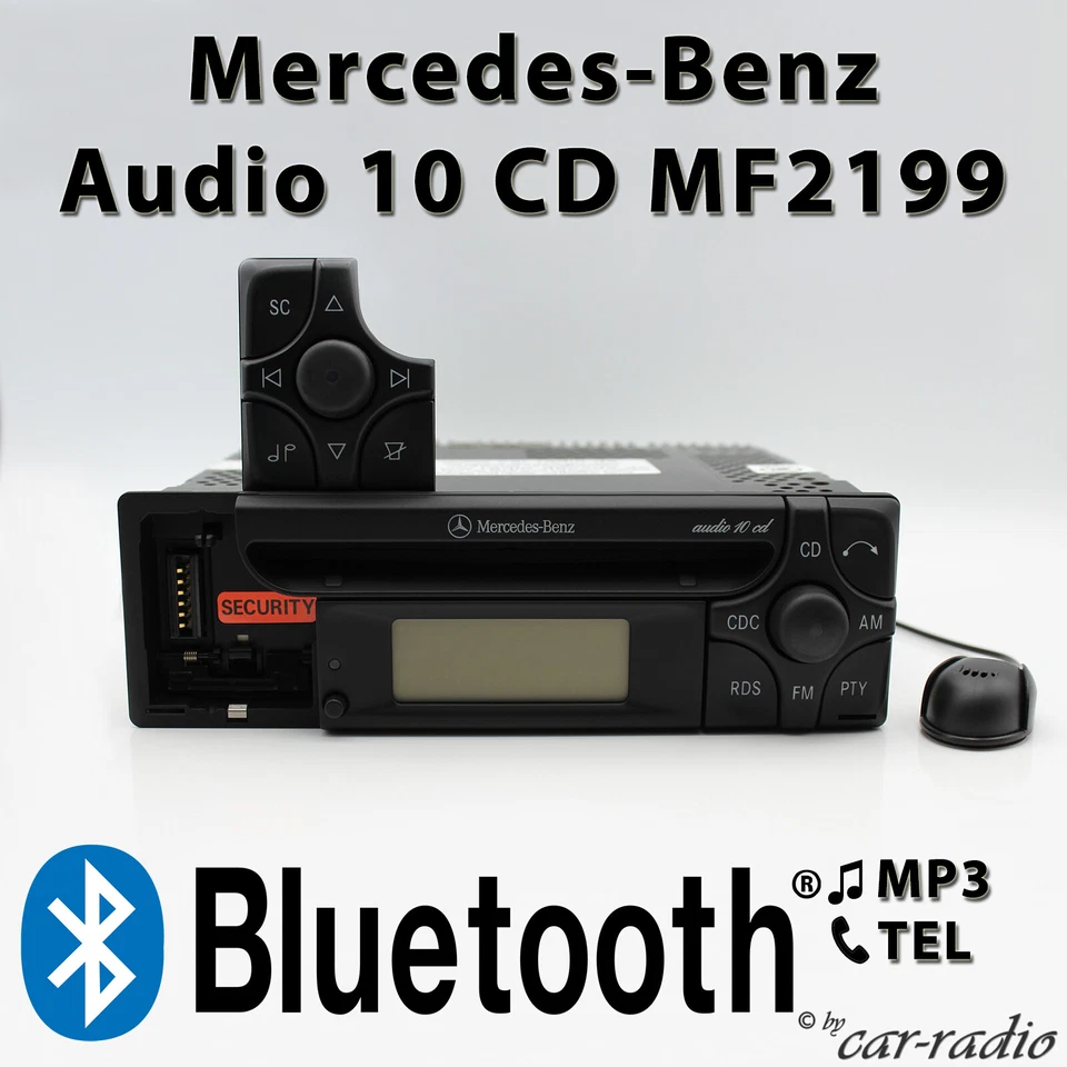 Mercedes Audio 10 CD MF2199 MP3 Bluetooth Mikrofon Audio-Streaming CD-R Radio - Bild 1 von 4