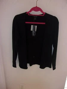 SUÉTER CÁRDIGAN NEGRO TALLA MEDIANA PARA MUJER - Imagen 1 de 2