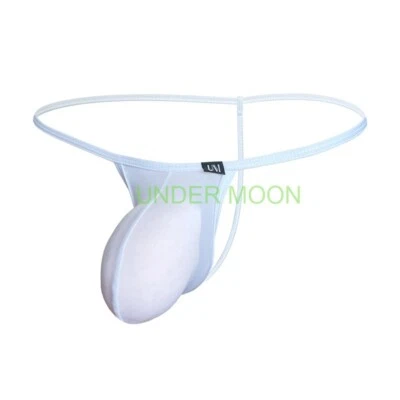 Men Sexy Thong G-String Underwear Panties Sexy Briefs  Icesilk Underpants T-back - Image 1 of 4