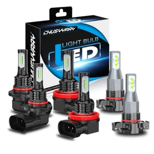 For Dodge Durango 2011 2012 2013 8000K LED Headlights + Fog Light Combo 6x Bulbs - Picture 1 of 16
