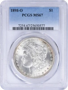 1898-O Morgan Silver Dollar MS67 PCGS - Picture 1 of 4