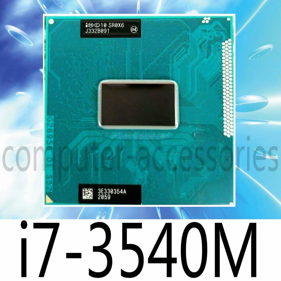 Intel Core i7-3540M 3.0GHz 4M 5GT/s Dual Core Socket G2 CPU Processor - Image 1 of 1