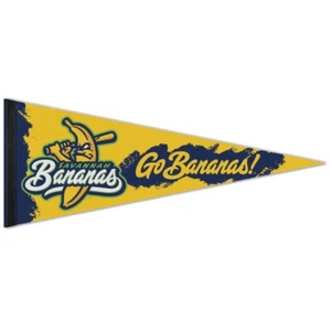 SAVANNAH BANANAS GO BANANAS ROLL UP PREMIUM PENNANT 12"x30" NEW WINCRAFT 🍌 - Picture 1 of 1