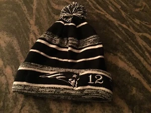 Tom Brady Personalized #12  NE Patriots  New Era Cuffed Winter Knit Hat - New - Picture 1 of 1