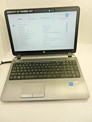 HP ProBook 450 G2 - Core i3-5005U @ 2.0GHz / 4GB / No HDD - BOOTS TO BIOS - Image 1 of 4