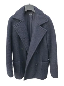 A.P.C Navy Wool Peacoat / Double Breasted Jacket Size S / Small APC - Picture 1 of 4