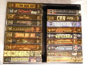19 Vintage WWF & UFC VHS Tapes - Picture 1 of 12