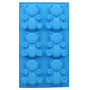Random Color Bear Shape Cake Mold Silicone Baking Tools Kitchen Chocolate Mold - Picture 1 of 2