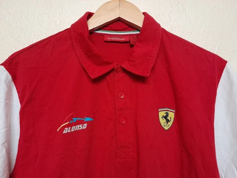 Ferrari Fernando Alonso Original Polo Shirt Size XL Cover